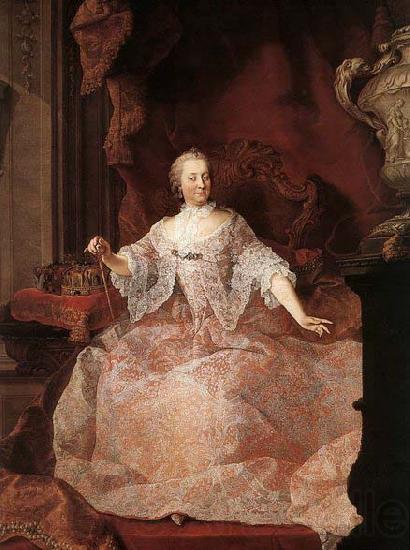 MEYTENS, Martin van Empress Maria Theresa Norge oil painting art
